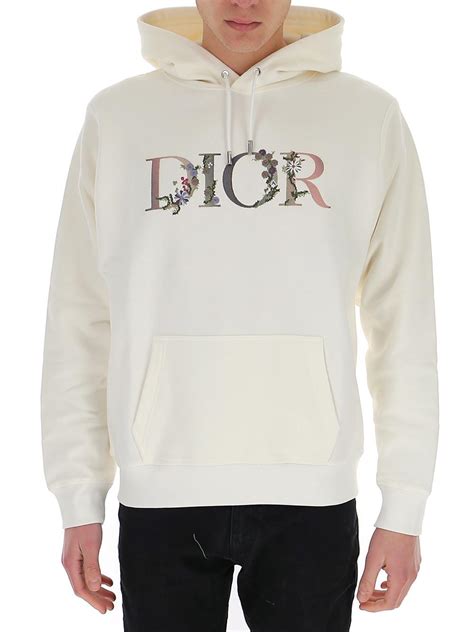 dior hoodie - white